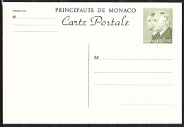 Monaco Carte Postale N° 37 ** - Interi Postali