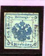 1858 - Timbres Taxe Pour Journaux  Mi No 2 /Type II  Et Yv No 1 B - Newspapers