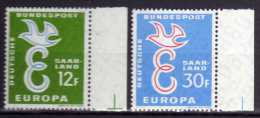 Saarland 1958 Mi 439-440 ** [130114VIII] @ - Unused Stamps