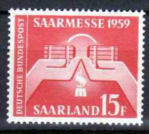 Saarland 1959 Mi 447 ** [121013L] @ - Neufs