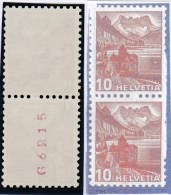 Schweiz 1939  Zu #  242 RM Rollenmarken ** Postfrisch - Rouleaux