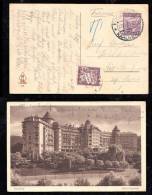 CSR 1935 Postcard To France With TAX Stamp - Brieven En Documenten