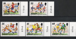 1996 GB-Jersey Mi# 737-41 ** MNH Fußball Football Soccer Sport EM UEFA - Championnat D'Europe (UEFA)