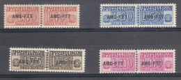 ** 1953 TRIESTE "ZONA A" PACCHI IN CONCESSIONE MNH (SASS.N.1-4) CAT. € 100,00 - Paketmarken/Konzessionen