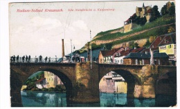 D4282       BAD KREUZNACH : Alte Nahebrücke U. Kauzenberg - Bad Kreuznach