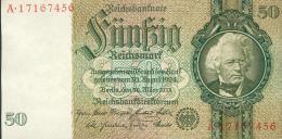 Deutschland, Germany - 50 Mark, Reichsbanknote, Ro. 175 B ,  ( Serie K/A  ) 1934 ! - 50 Reichsmark