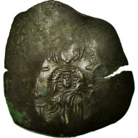 Monnaie, Isaac II Angelus 1185-1195, Aspron Trachy, Constantinople, TB+, Billon - Byzantine