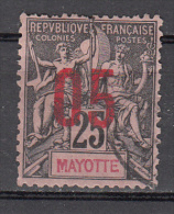 Mayotte     Scott No. 26  Used    Year  1892 - Oblitérés