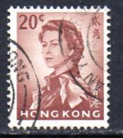 Hong Kong QEII 1962 20c Definitive, Fine Used - Oblitérés