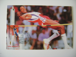 SALTO  IN ALTO 2007  OSAKA  JAPAN   CAMPIONATI  MONDIALI  SPORT  ATLETICA  FDC     MAXIMUN POSTCARD  World Championships - Leichtathletik