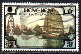 Hong Kong QEII 1981 Port $1.30 Value, Used - Usados