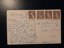 39/250  CP   CANADA  1954 - Storia Postale