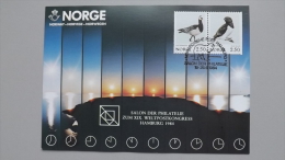 Norwegen 883/4 Yt 1031/4 Maximumkarte MK/MC, SST HAMBURG 1984, Vögel - Maximum Cards & Covers