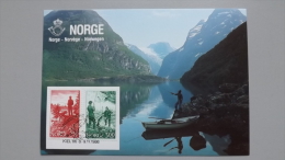 Norwegen 899/900 Yt 855/6 Maximumkarte MK/MC, SST KIEL 1986, Sportfischen - Maximum Cards & Covers