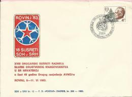 18th Friendly Meetings Of SDK Workers In Croatia, Rovinj, 11.6.1983., Yugoslavia, Cover - Covers & Documents