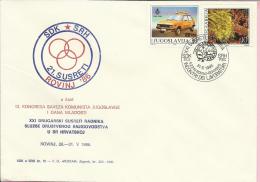 21st Friendly Meetings Of SDK Workers In Croatia, Rovinj, 31.5.1986., Yugoslavia, Cover - Covers & Documents