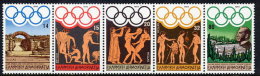 GREECE 1984 Los Angeles Olympic Games Strip Of 5 MNH / **.  Michel 1557-61 - Nuevos