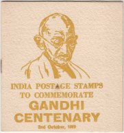 Stamped Folder, 1969 Gandhi India, > Message Of Albert Einstein (Flesh & Blood), Martin Luther King, Etc., - Briefe U. Dokumente