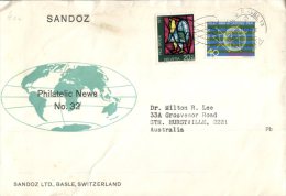 (117) Commercial FDC Cover Posted From Switzerland To Australia - Posted 1972 - Lettres & Documents