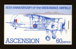 ASCENSION - 1982 WIDEAWAKE AIRFILED BOOKLET VERY FINE SG SB4a MNH ** - Ascensión
