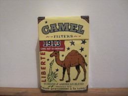 PAQUET VIDE 1913 CAMEL NAIT  EN AMERIQUE - Etuis à Cigarettes Vides