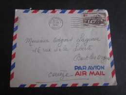 1952 Dakar Principal Sénégal Afrique Occidentale Française EX  Colonie Française Pour Bort-les-Orgues Corrèze - Storia Postale