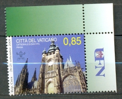 Vatican Vaticano 2010 Catedrale Di San Vito Praga Ceca Cathedral Of Prague Czech Republic MNH XX (corner Stamp) - Nuevos