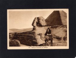 45030     Egitto,   Sphinx  Et  Pyramide  Cheops,  NV - Pyramids