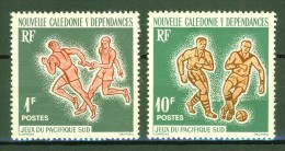 Sport - Athlétisme, Course De Relais, Football - NOUVELLE CALEDONIE - Jeux Du Pacifique Sud - N° 308 310 ** - 1963 - Unused Stamps