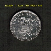 ECUADOR    1  SUCRE  1986   (KM # 85) - Ecuador