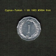 CYPRUS---TURKISH    1  MIL  1963   (KM # 38) - Cyprus