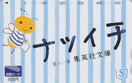 Carte Prépayée Japon - Animal -  Insecte ABEILLE - BEE Insect Japan Tosho Card  - BIENE Prepaid Karte - 52 - Bienen