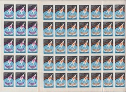 Russia, USSR, 1962 Anniversary Of The Mission In Orbit, The Spaceship Vostok 2   	Mi.No. 2632 - 2633 - Feuilles Complètes