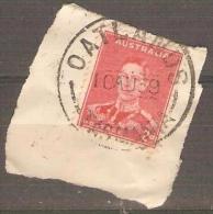 TASMANIA -  1939   Postmark, CDS - OATLANDS - Used Stamps