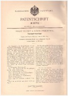 Original Patentschrift -  Franz Guisez In Köln - Lindethal , 1894 , Tourniquet - Hosenträger !!! - Before 1900