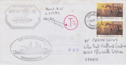 PLIS ANTARCTIQUE  R S A PAQUEBOT FS POLARSTERN CAPE TOW 13-3-1989 (avec Surtaxe) - Other & Unclassified