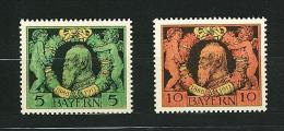 FILATELIA - GERMANIA - BAVIERA - BAYERN - ANNO 1911 - # 92/93 NUOVA ** MNH GOMMA INTEGRA - Mint