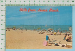 Delaware  USA ( Hello From Lewes Beach ) Post Card Carte Postale - Andere & Zonder Classificatie