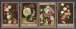 Romania 2013 / Roses In Painting / Set 4 Stamps - Ungebraucht