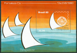 1980 Brasile "Brasil 80" Esposizione Flilatelica Stamp Exhibition Block MNH** -Nat139 - Blocks & Sheetlets