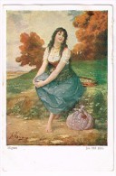 I1725 Ragazza Girl Femme Frau Chica - Mignon - Josef Suss Suess - Illustrazione Illustration / Non Viaggiata - Suess, Josef