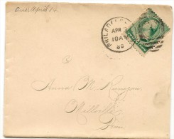 US - 3 - 1889 COVER From BLOOMSBURG, PA To MILLVILLE - Reception At Back - Cartas & Documentos