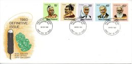 NOUVELLE-ZELANDE. N°781-5 Sur Enveloppe 1er Jour (FDC) De 1980. Personnalités Maoris. - Cartas & Documentos