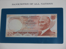 20 Livres - Lirasi - Yirmi Turk Lirasi - TURQUIE  - Billet Neuf - UNC  !!! **** ACHAT IMMEDIAT *** - Tunesien