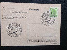 1952 Germany Postcard - Cancelled - Cartes Postales - Oblitérées