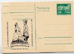 DDR P79-33-80 C130 Postkarte ZUDRUCK Mudder-Schulten-Brunnen Neubrandenburg 1980 - Privé Postkaarten - Ongebruikt