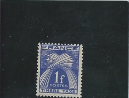 France TAXE N° 81 *    Valeur YT :   0,30 € - 1859-1959 Neufs