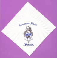 SERVIETTE PAPIER  GROUPEMENT BLINDE - Company Logo Napkins