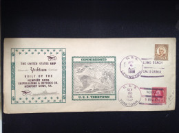 USA, 1936 Naval FDC - Commissioned, U.S.S. Yorktown - 1851-1940