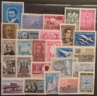 M892 - ARGENTINA - 1956-1958 -MI#:641 //  690 - MNG/MH - CV: €14.00 - Used Stamps